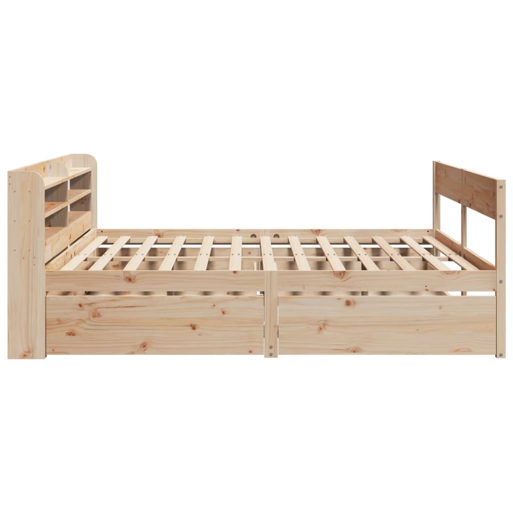 Sengeramme uden madras 180x200 cm massivt fyrretræ