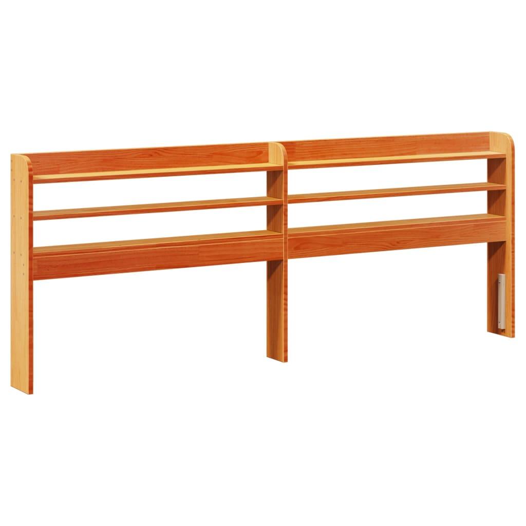 Sengeramme uden madras 150x200 cm massivt fyrretræ gyldenbrun