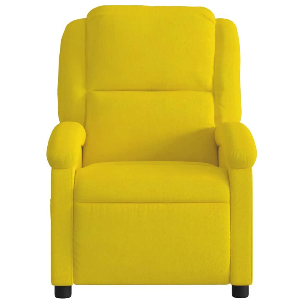 Massagestol velour gul
