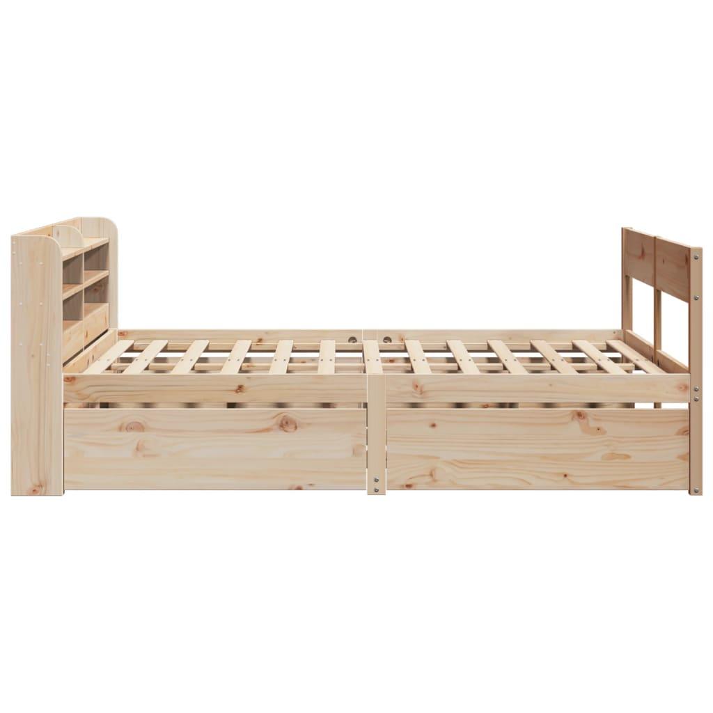 Sengeramme uden madras 140x200 cm massivt fyrretræ