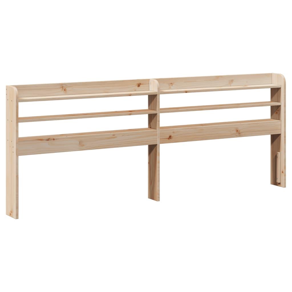 Sengeramme uden madras 200x200 cm massivt fyrretræ