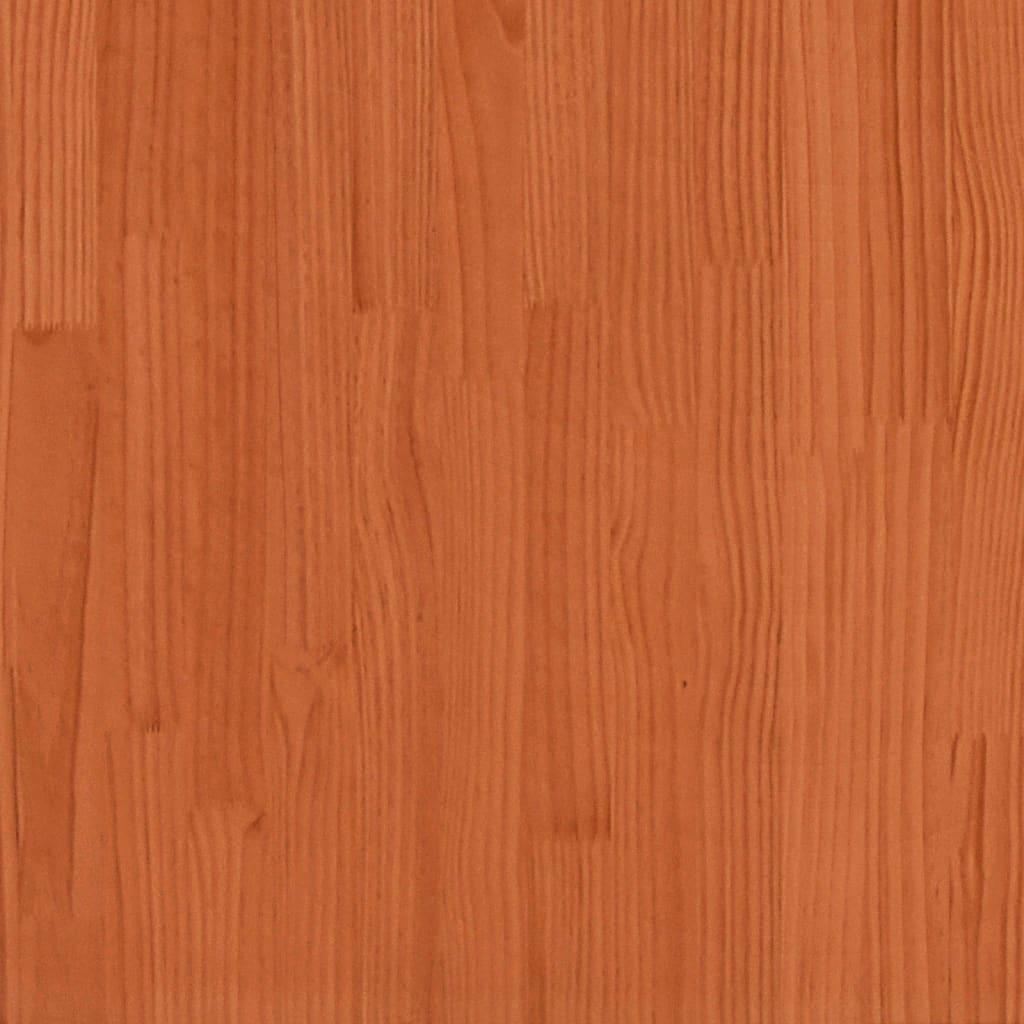 Sengeramme uden madras 90x200 cm massivt fyrretræ gyldenbrun