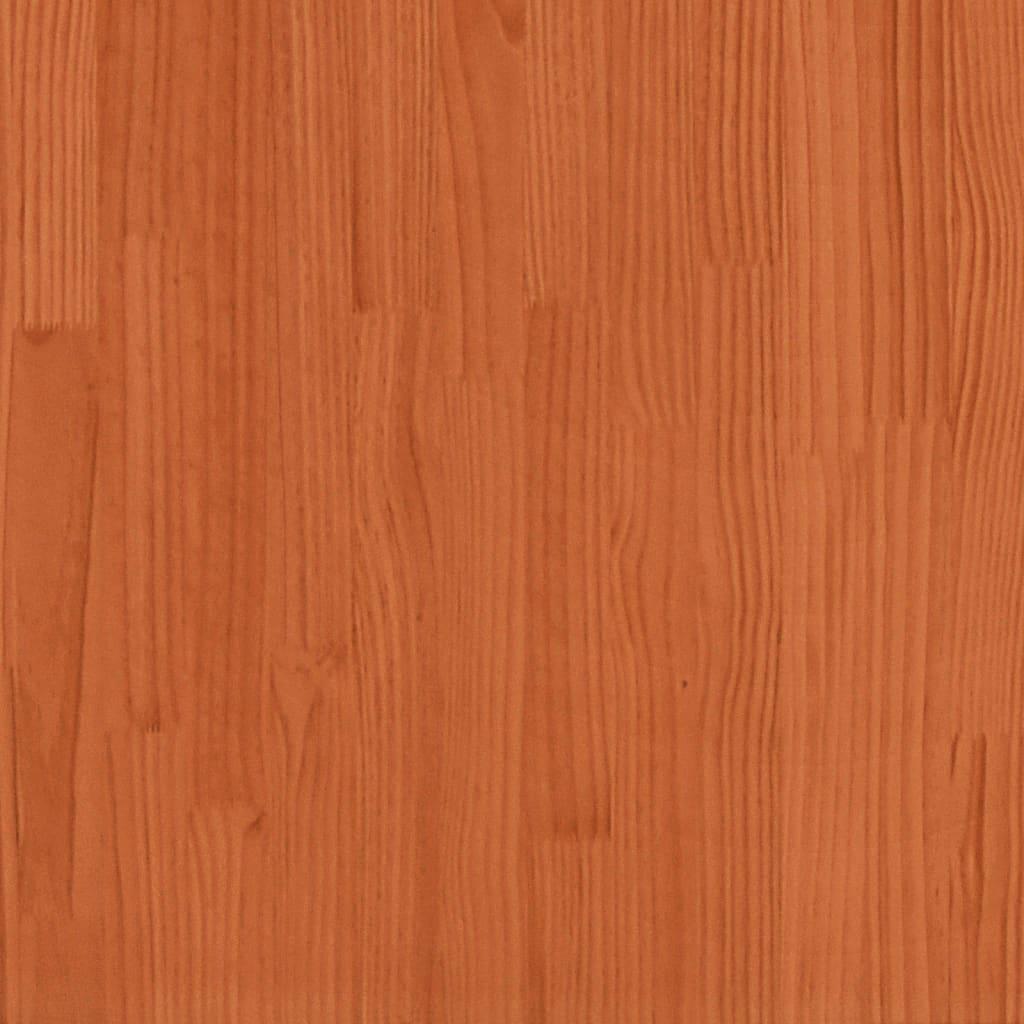 Sengeramme uden madras 150x200 cm massivt fyrretræ gyldenbrun