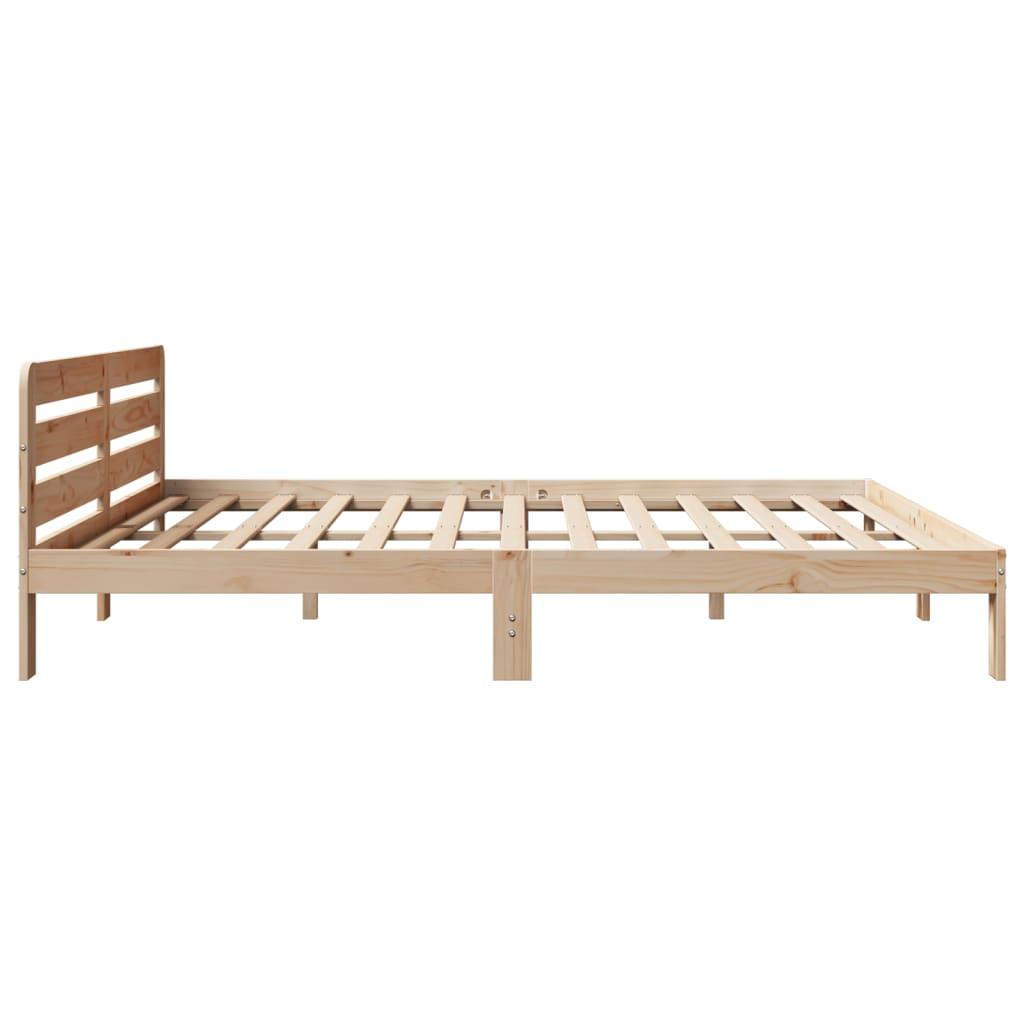 Sengeramme uden madras 180x200 cm massivt fyrretræ