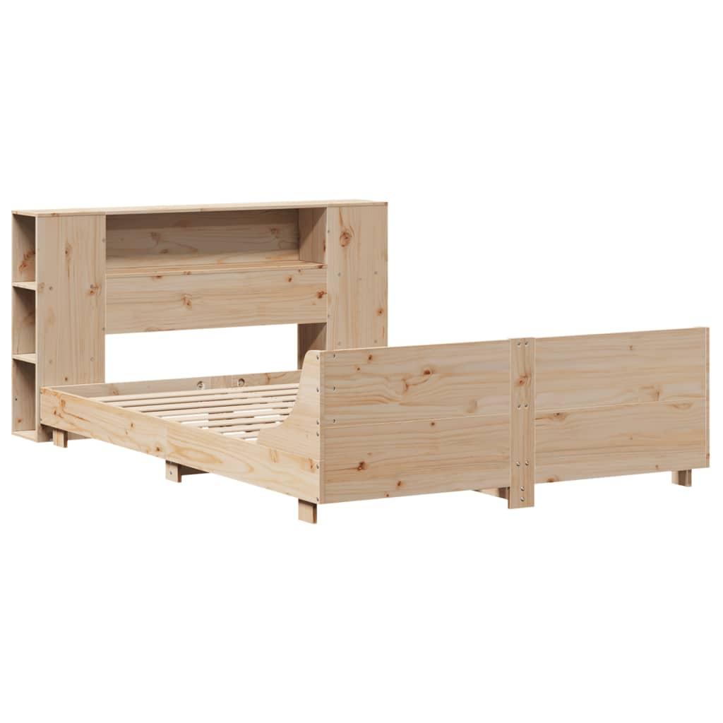 Sengeramme uden madras 150x200 cm massivt fyrretræ