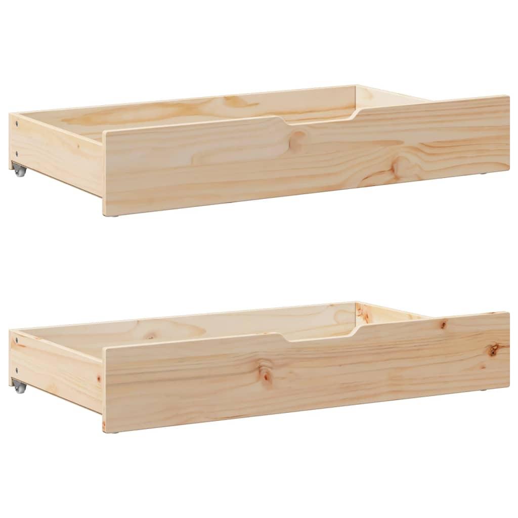 Sengeramme uden madras 100x200 cm massivt fyrretræ