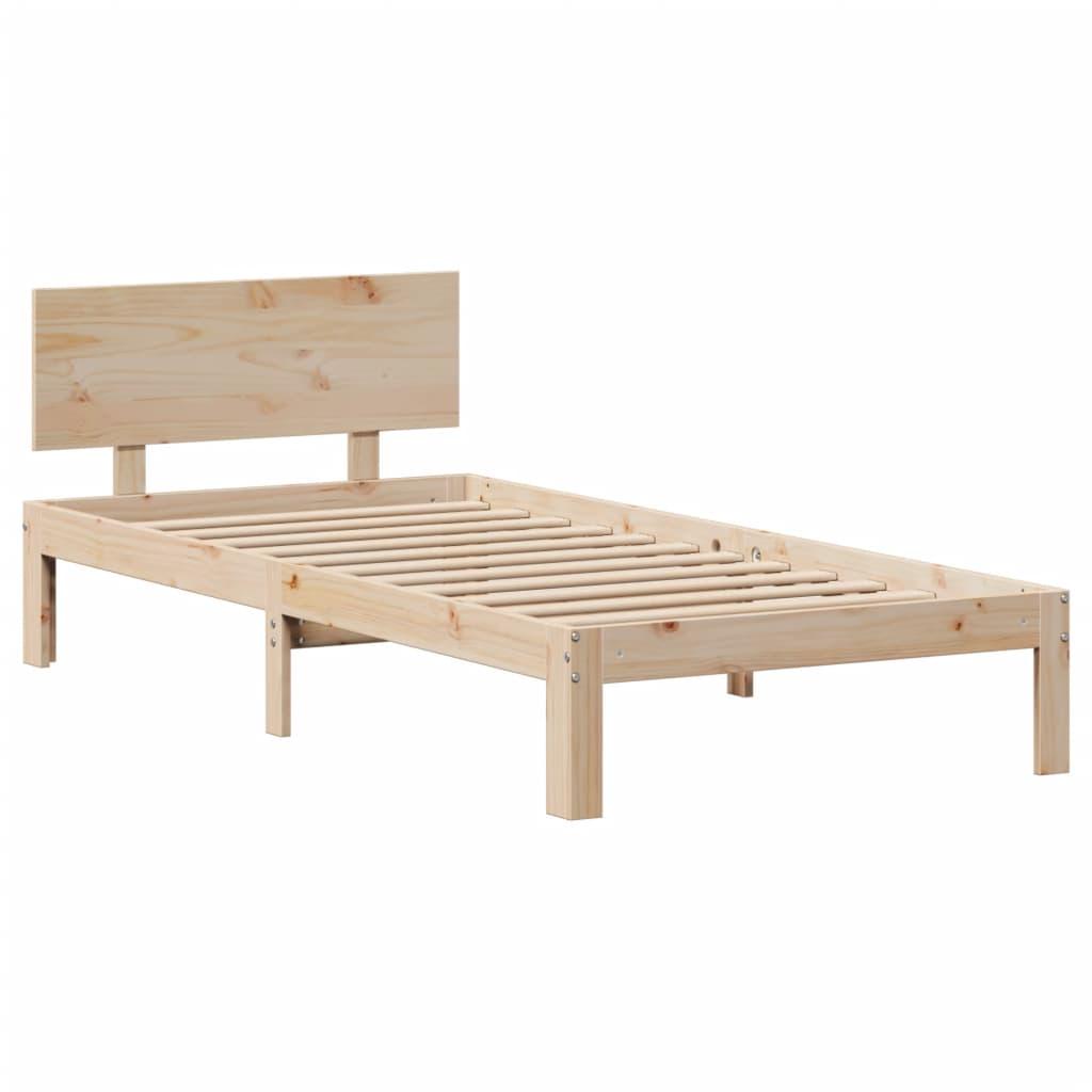 Sengeramme med skuffer 90x200 cm massivt fyrretræ