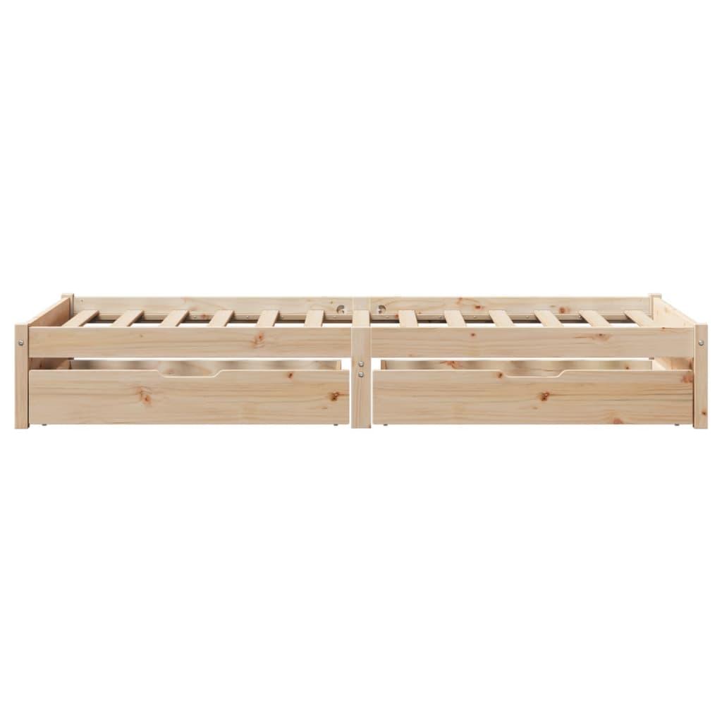 Sengeramme uden madras 100x200 cm massivt fyrretræ