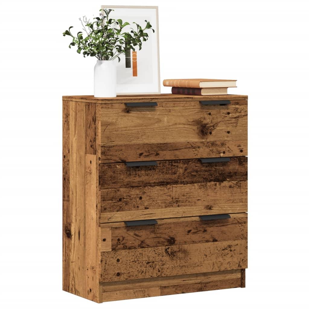 Skænk 60x30x70 cm konstrueret træ antikt trælook