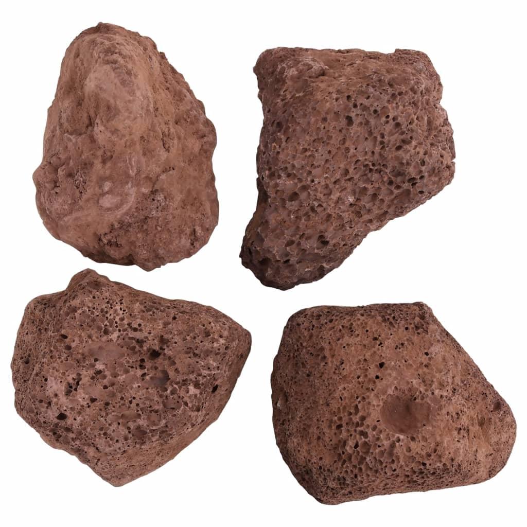 Vulkanske sten 10 kg 10-30 cm rød