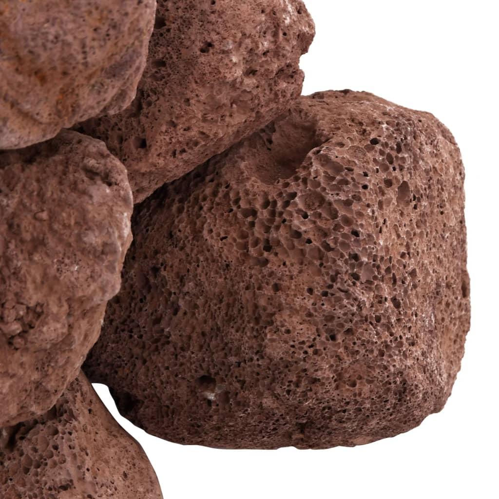 Vulkanske sten 10 kg 10-30 cm rød