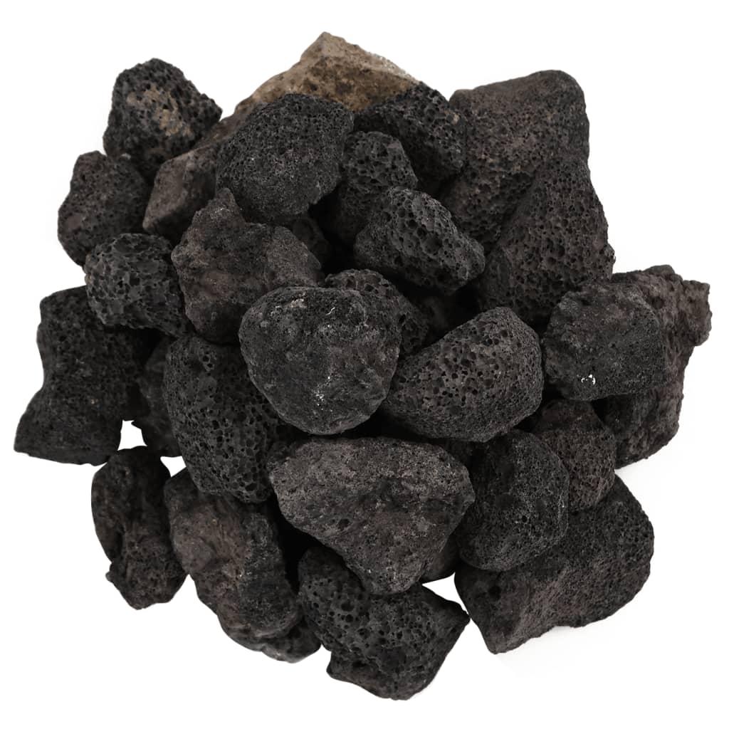 Vulkanske sten 25 kg 3-5 cm sort