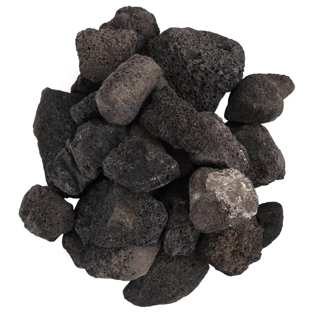 Vulkanske sten 25 kg 5-8 cm sort