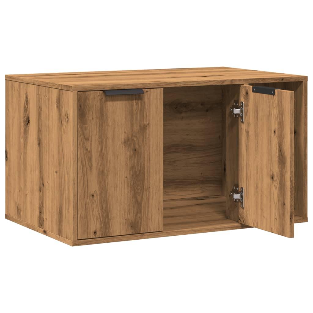 Toiletskjuler kattebakke 80x50x45 cm konstrueret træ kunsteg