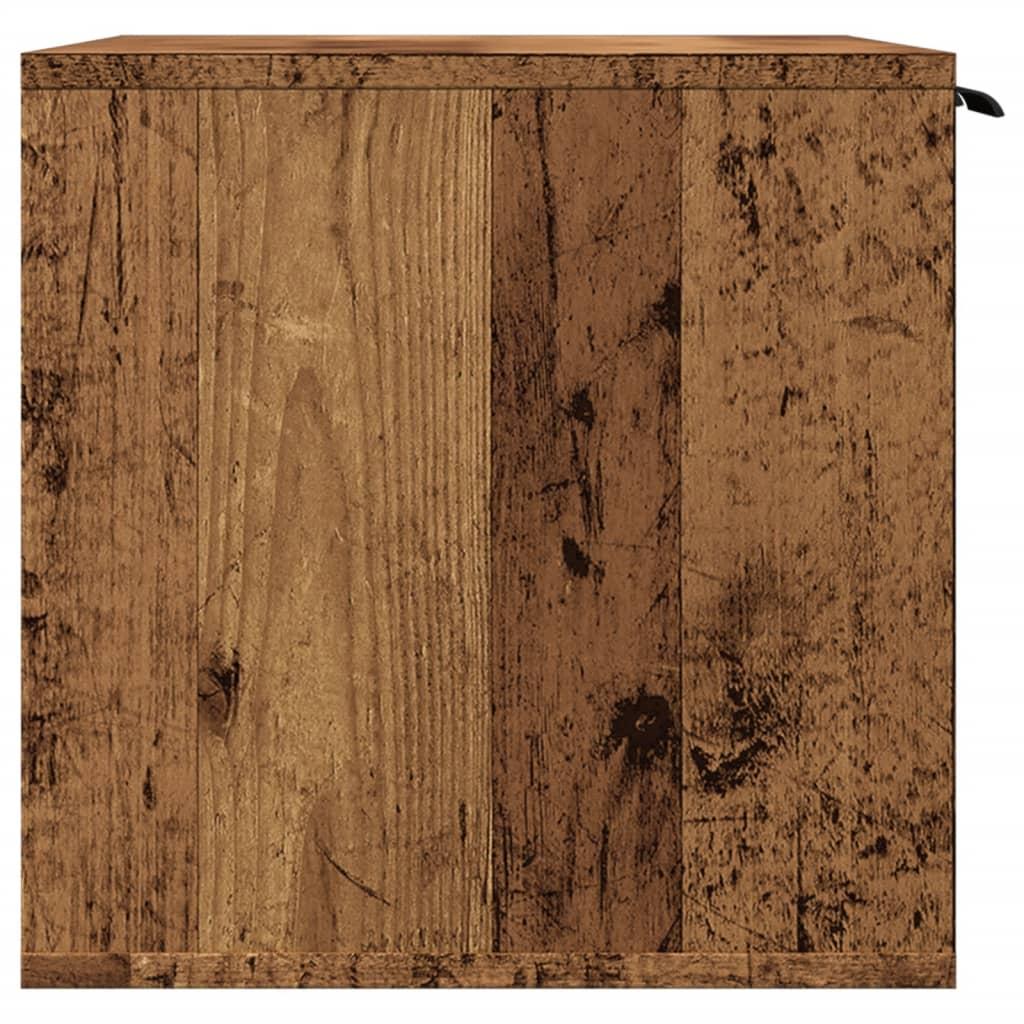 Toiletskjuler kattebakke 80x50x45 cm konstrueret træ gammelt eg