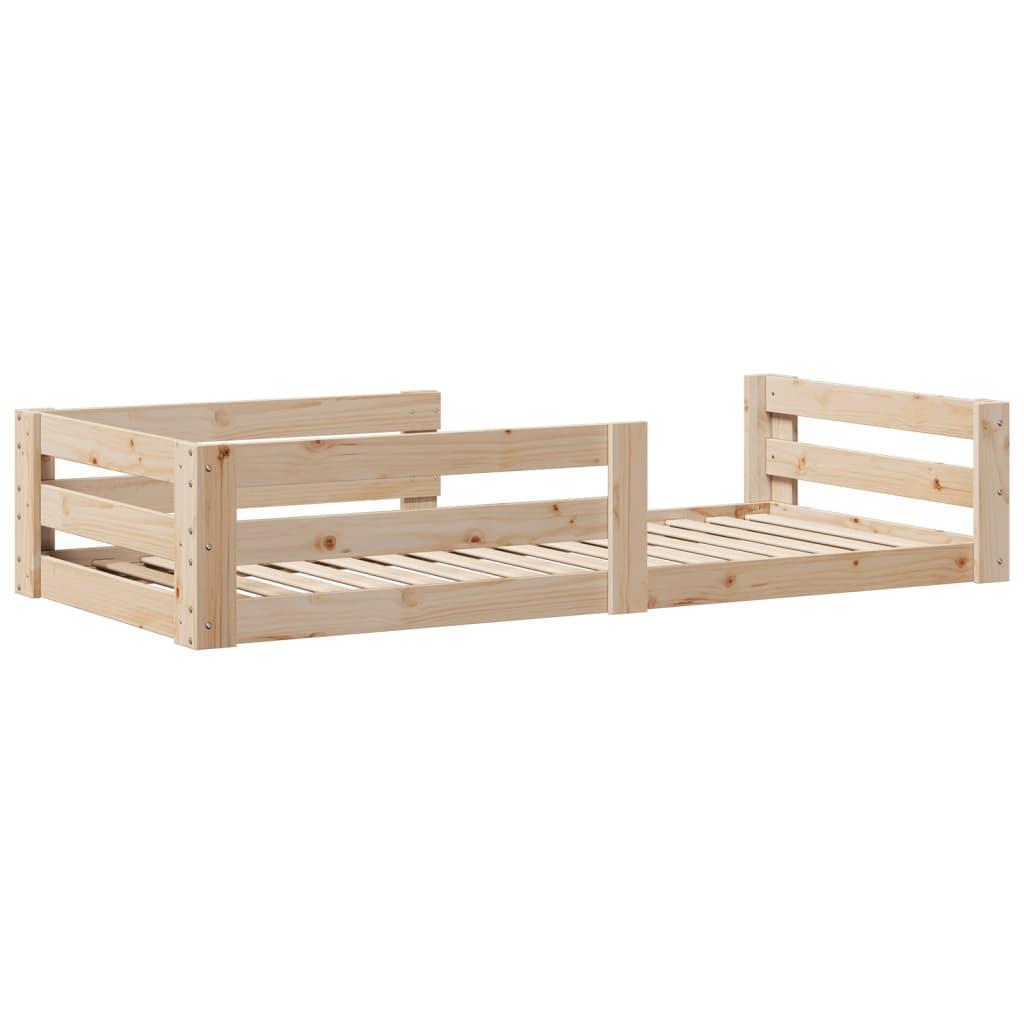 Sengeramme uden madras 90x190 cm massivt fyrretræ