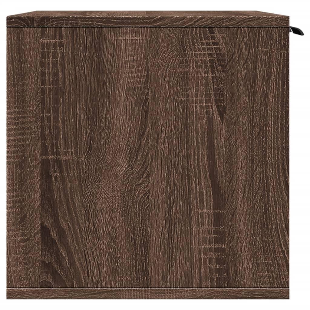 Toiletskjuler kattebakke 60x40x40 cm konstrueret træ brunt eg