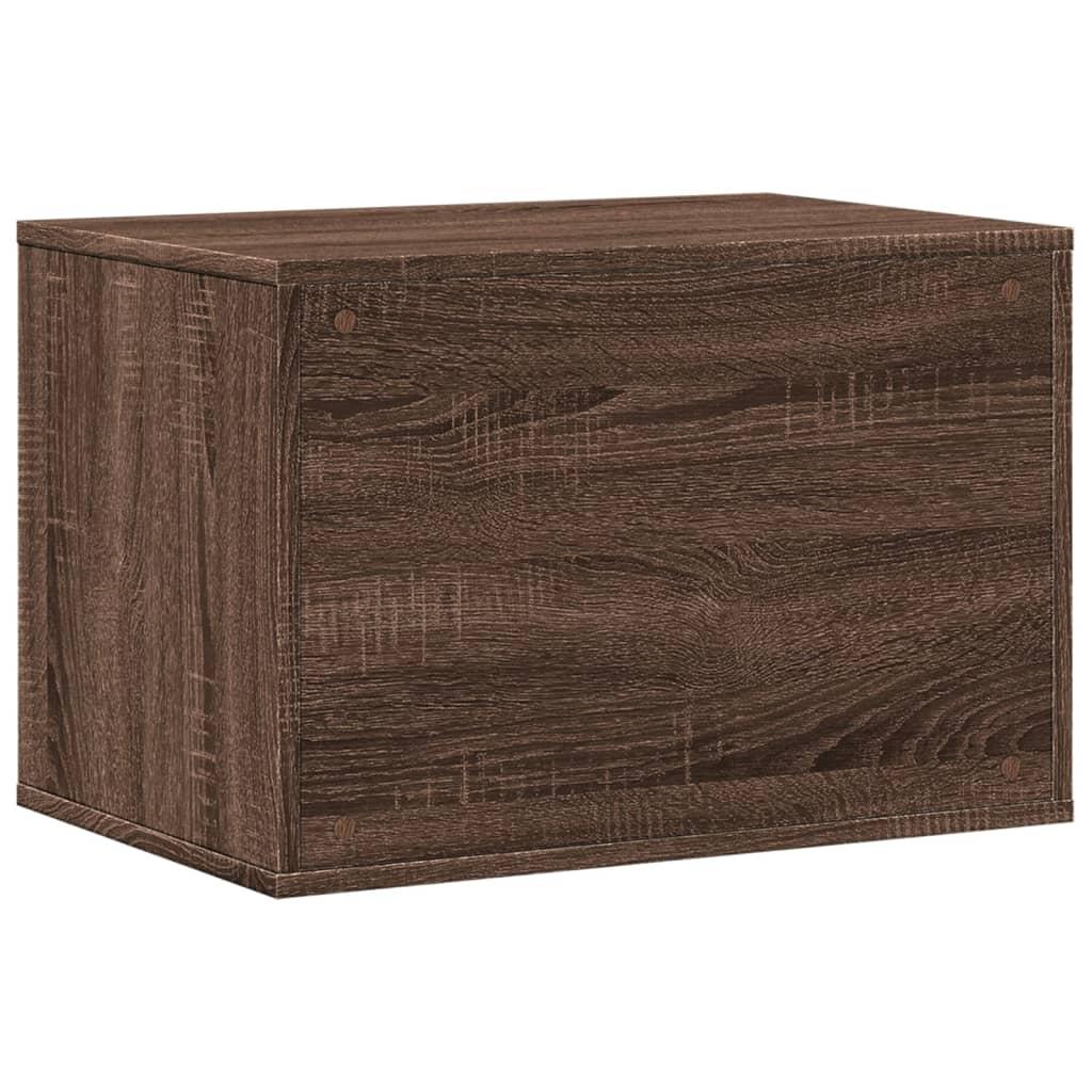 Toiletskjuler kattebakke 60x40x40 cm konstrueret træ brunt eg