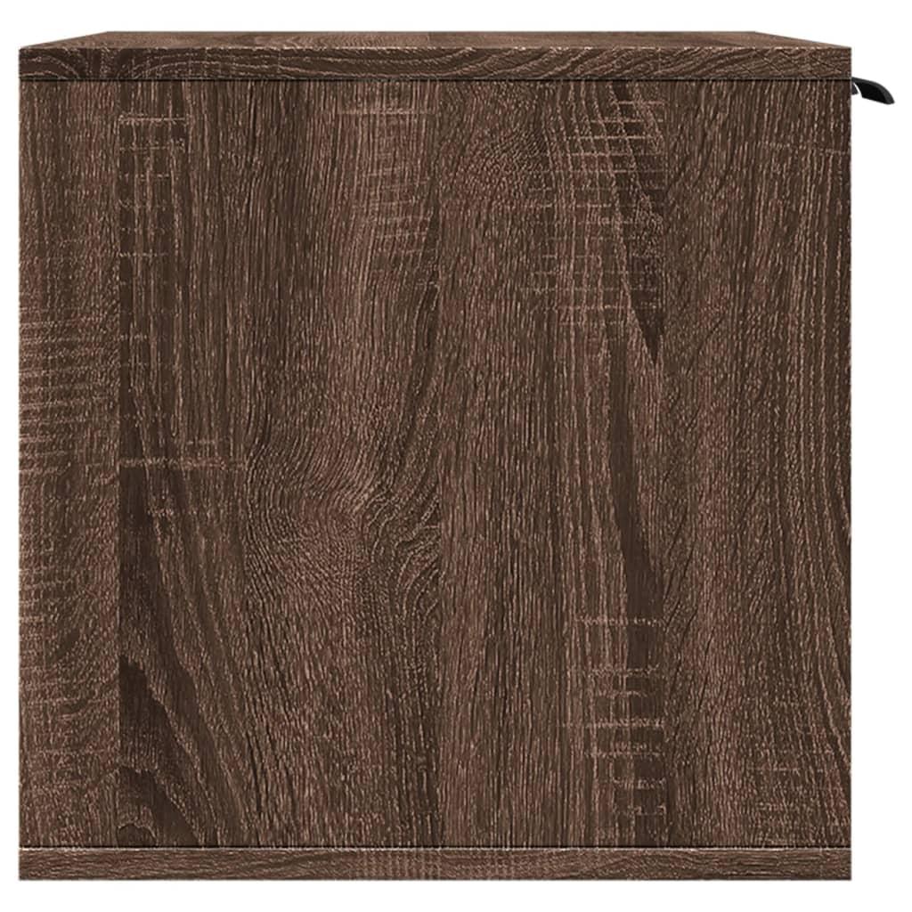 Toiletskjuler kattebakke 80x50x45 cm konstrueret træ brunt eg