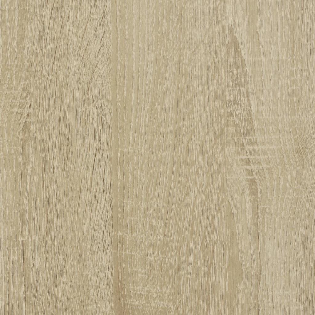 Toiletskjuler kattebakke 60x40x40 cm konstrueret træ sonoma-eg