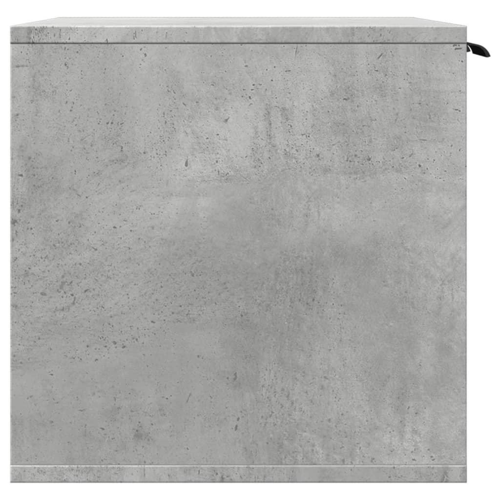Toiletskjuler kattebakke 60x40x40 cm konstrueret træ betongrå