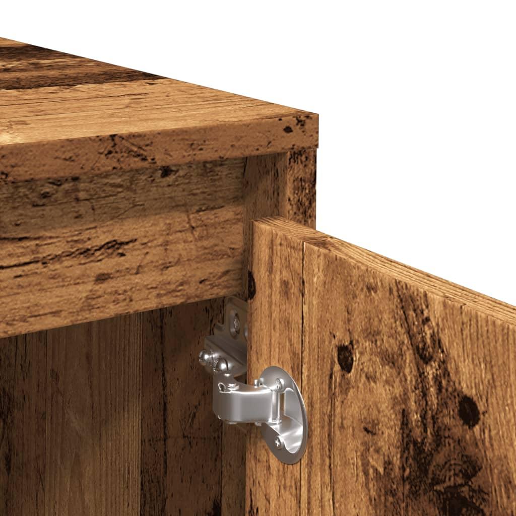 Skænk 102x33x75 cm konstrueret træ antikt trælook