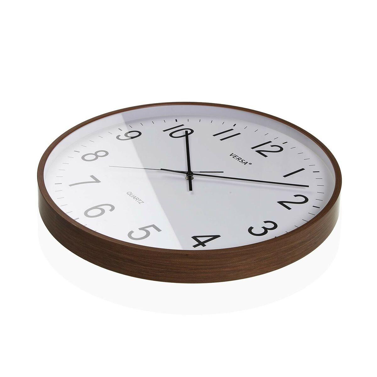 Vægur Versa Plastik Kvarts Træ MDF 5,2 x 50 x 50 cm