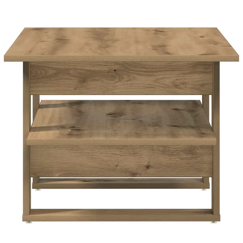 Sofabord 102x55x42 cm konstrueret træ kunsteg