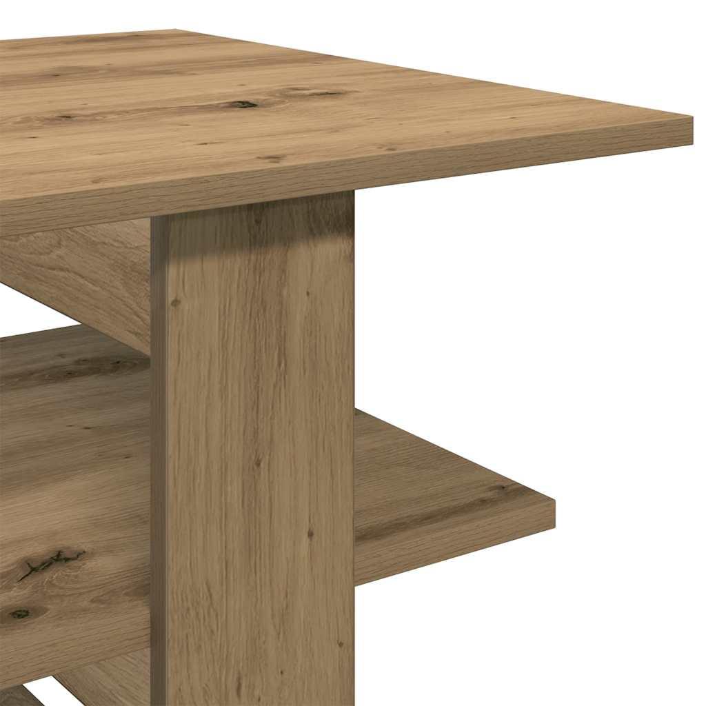 Sofabord 102x55x42 cm konstrueret træ kunsteg