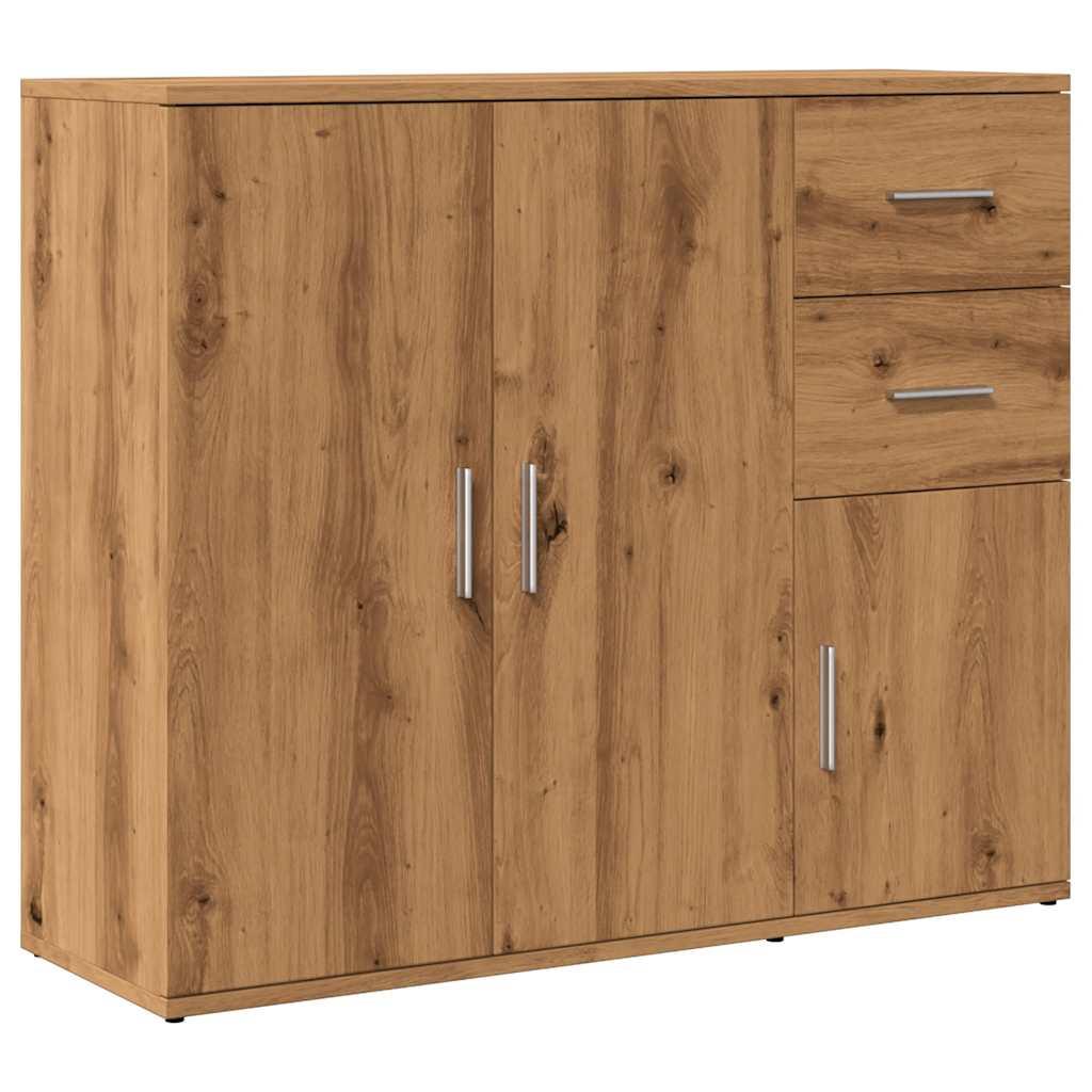 Skænk 91x29,5x75 cm konstrueret træ kunsteg