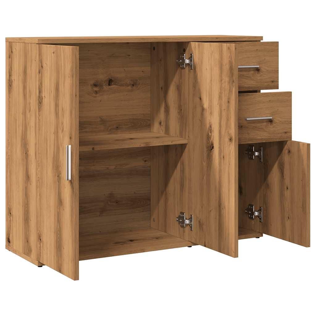 Skænk 91x29,5x75 cm konstrueret træ kunsteg