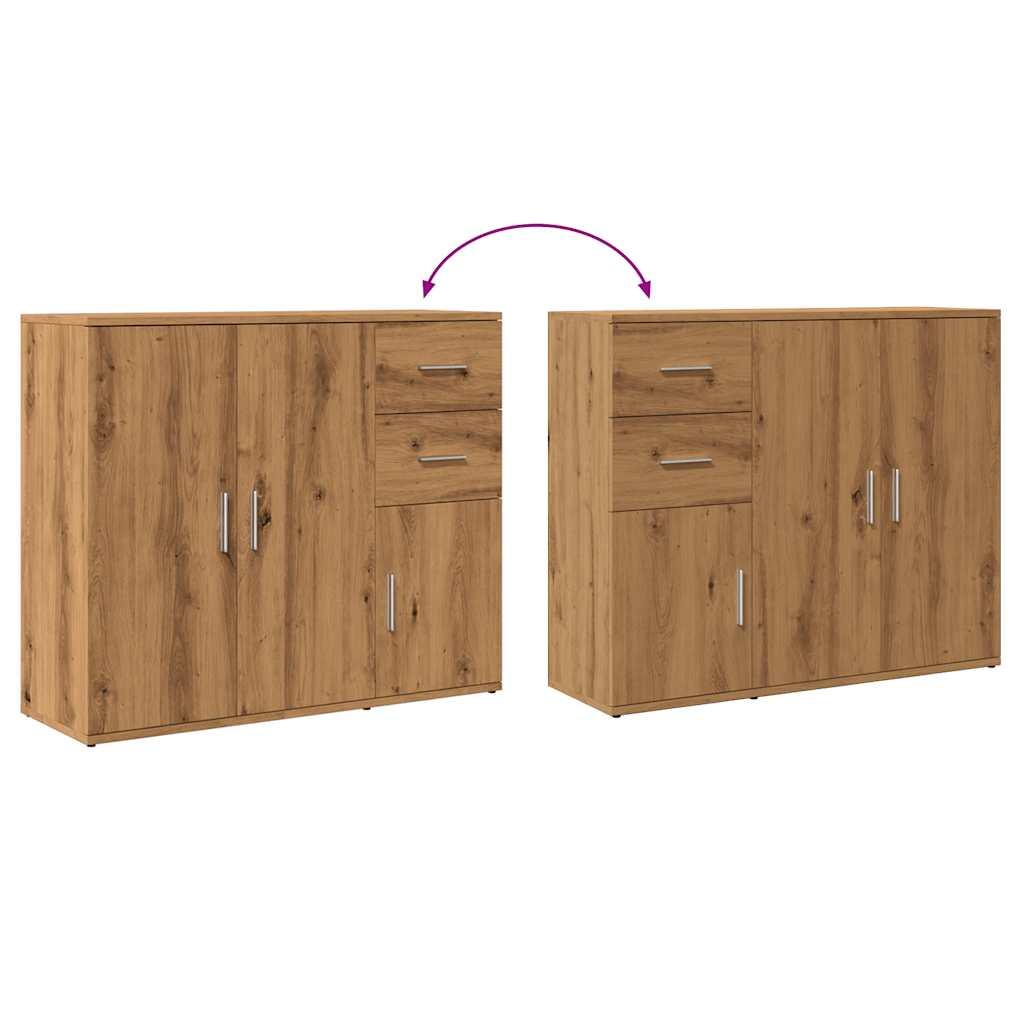 Skænk 91x29,5x75 cm konstrueret træ kunsteg