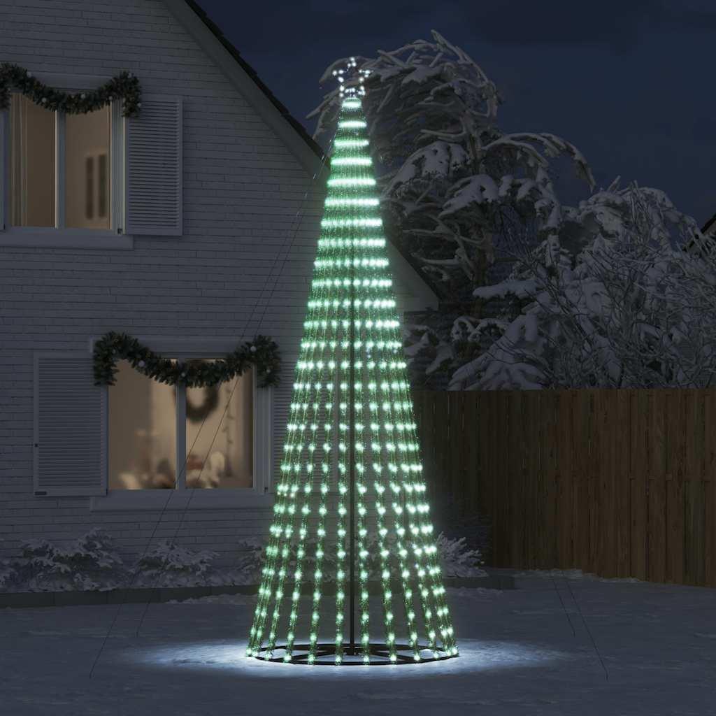LED-juletræ 1028 LED'er 403 cm koldt hvidt lys