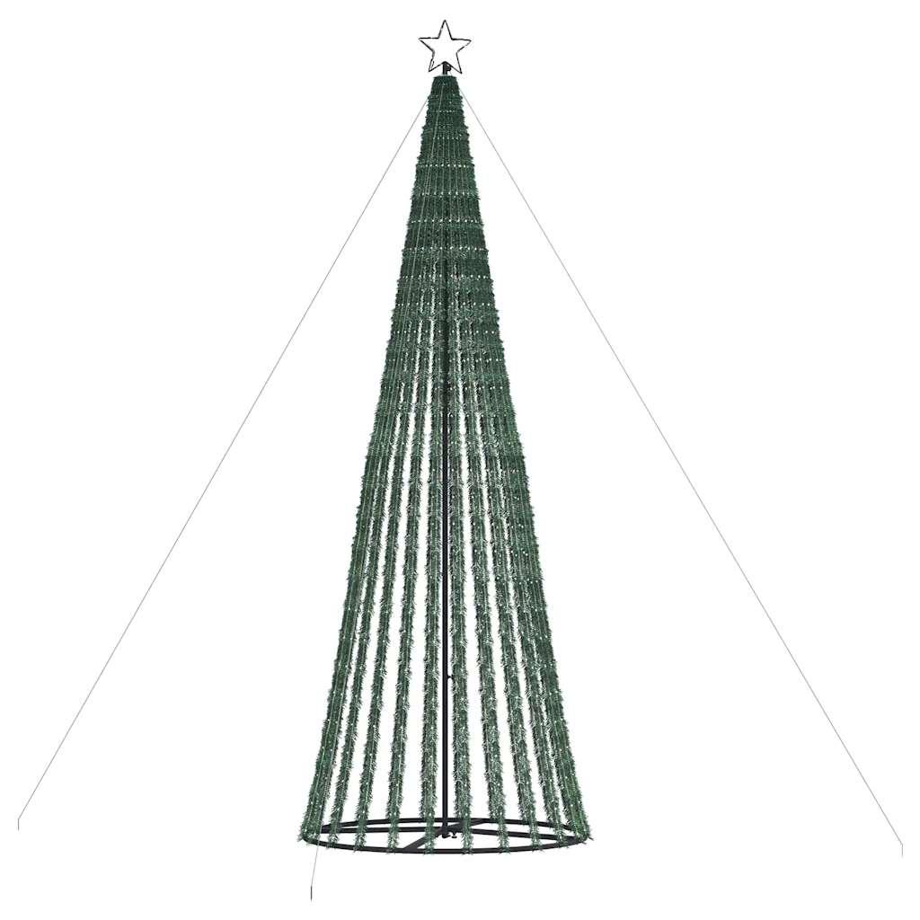 LED-juletræ 1028 LED'er 403 cm koldt hvidt lys