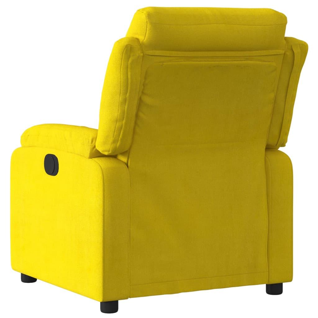 Lænestol velour gul