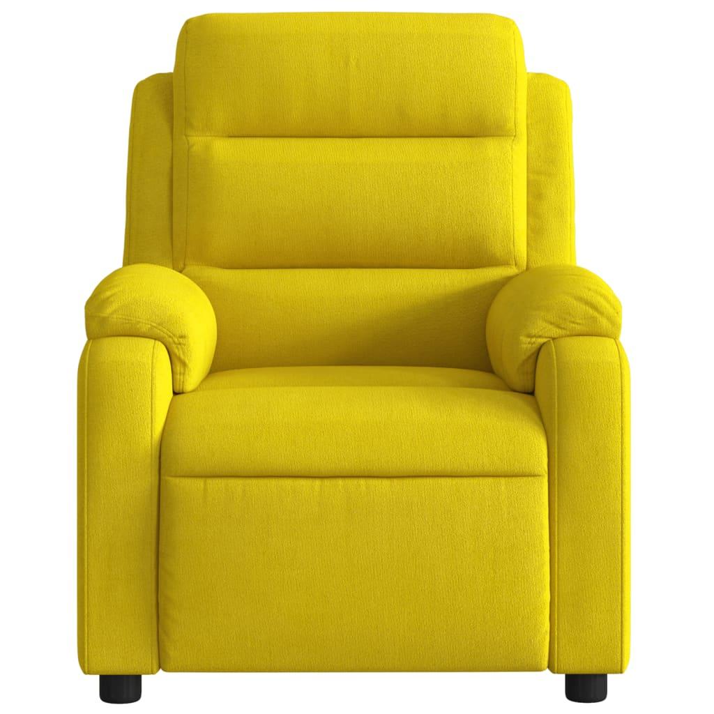 Lænestol velour gul