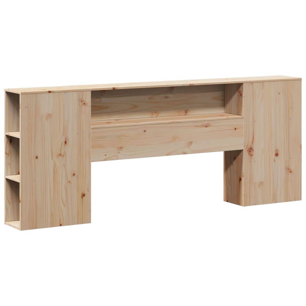 Sengeramme uden madras 200x200 cm massivt fyrretræ