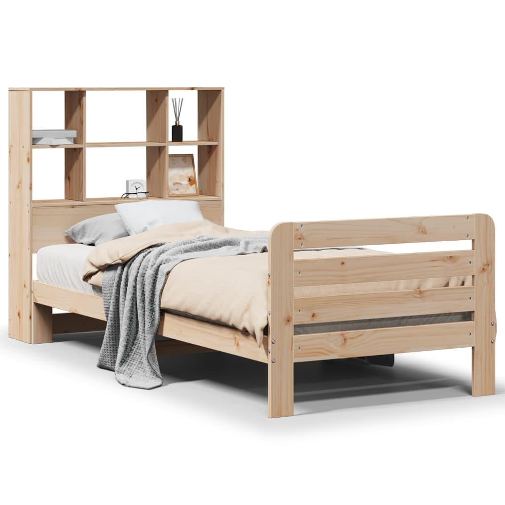 Sengeramme uden madras 90x190 cm massivt fyrretræ
