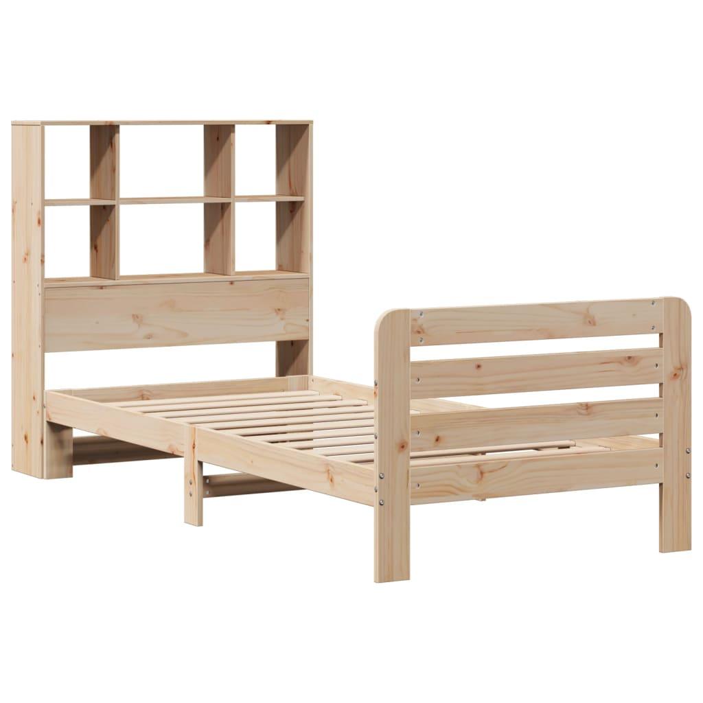 Sengeramme uden madras 90x190 cm massivt fyrretræ
