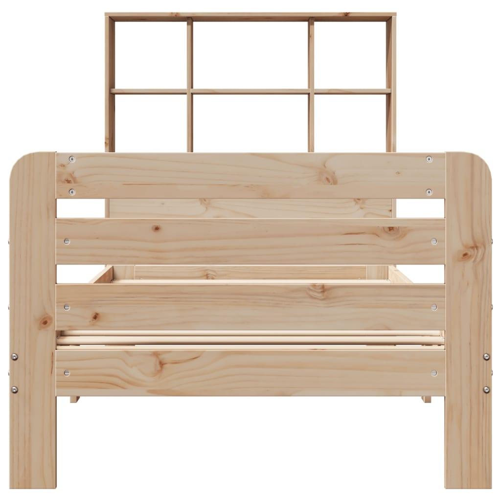 Sengeramme uden madras 90x190 cm massivt fyrretræ