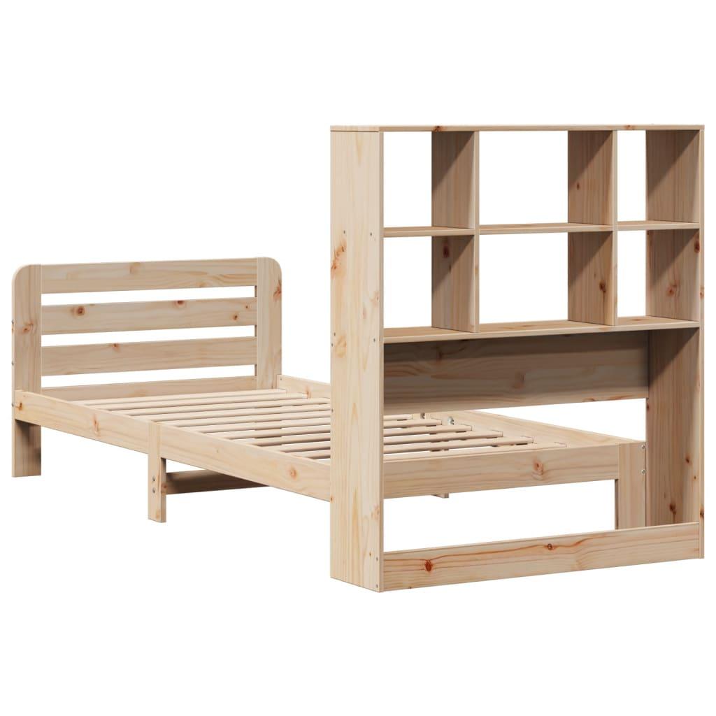 Sengeramme uden madras 90x190 cm massivt fyrretræ