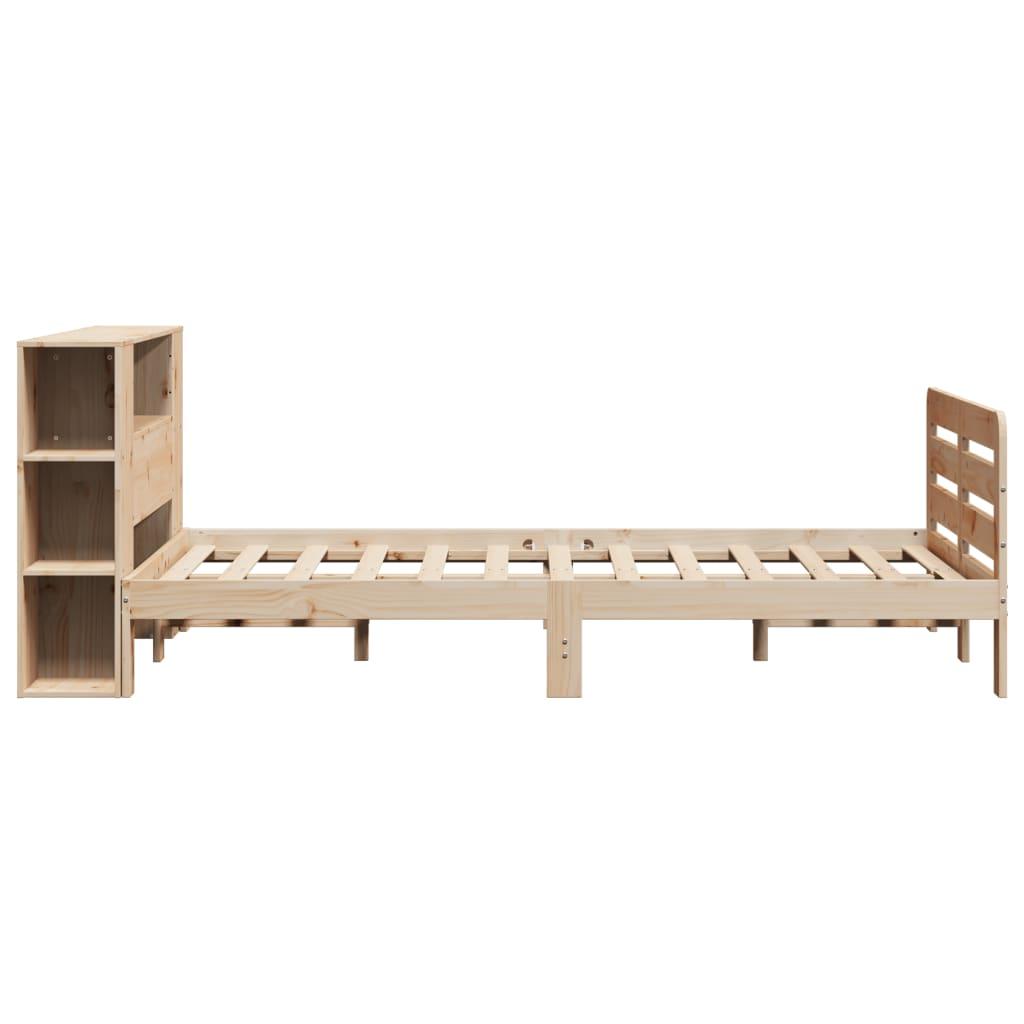 Sengeramme uden madras 140x190 cm massivt fyrretræ