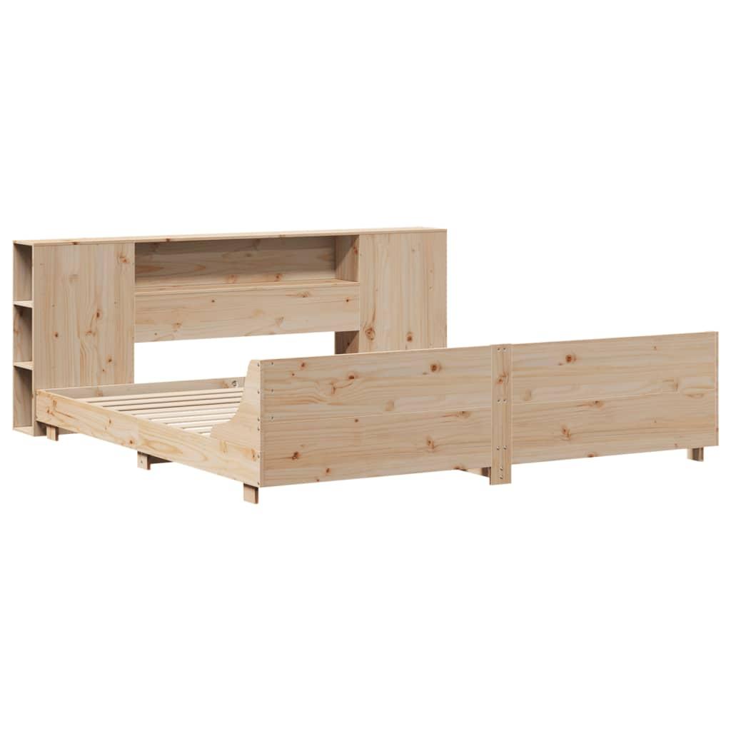 Sengeramme uden madras 180x200 cm massivt fyrretræ