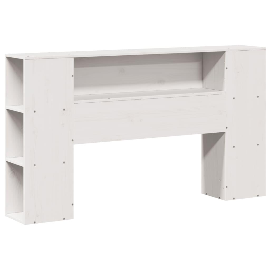 Sengeramme uden madras 120x190 cm massivt fyrretræ hvid