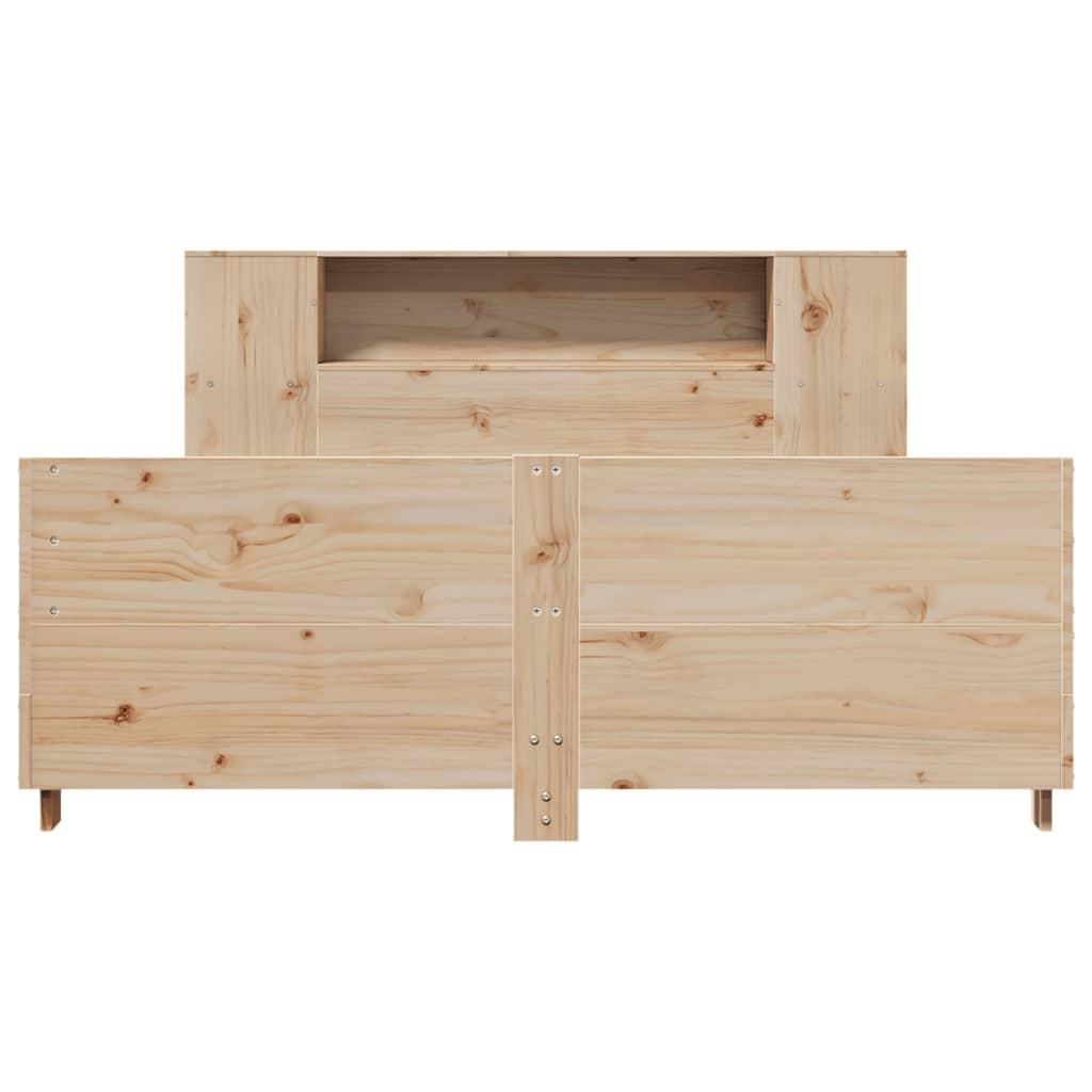 Sengeramme uden madras 160x200 cm massivt fyrretræ