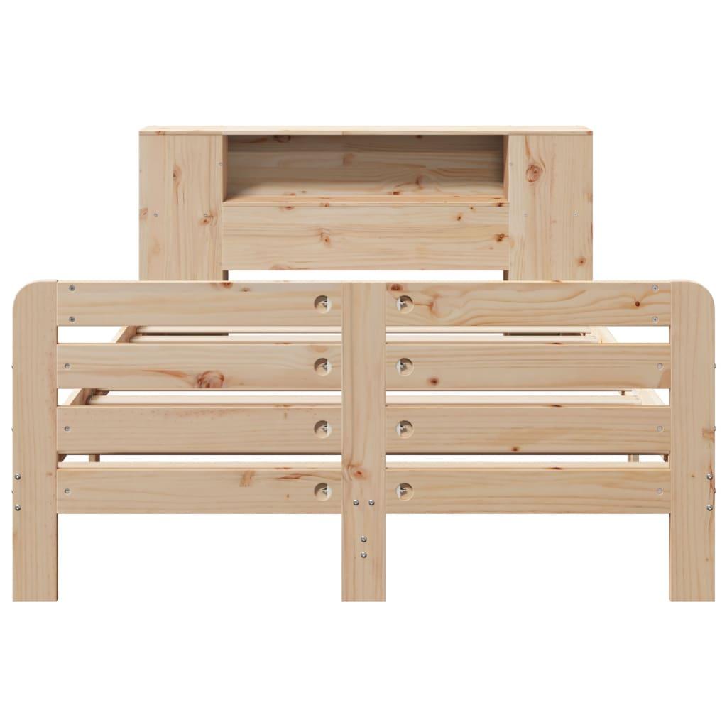 Sengeramme uden madras 120x190 cm massivt fyrretræ