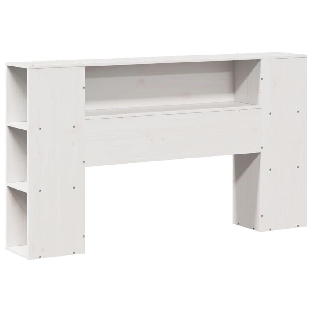 Sengeramme uden madras 140x190 cm massivt fyrretræ hvid