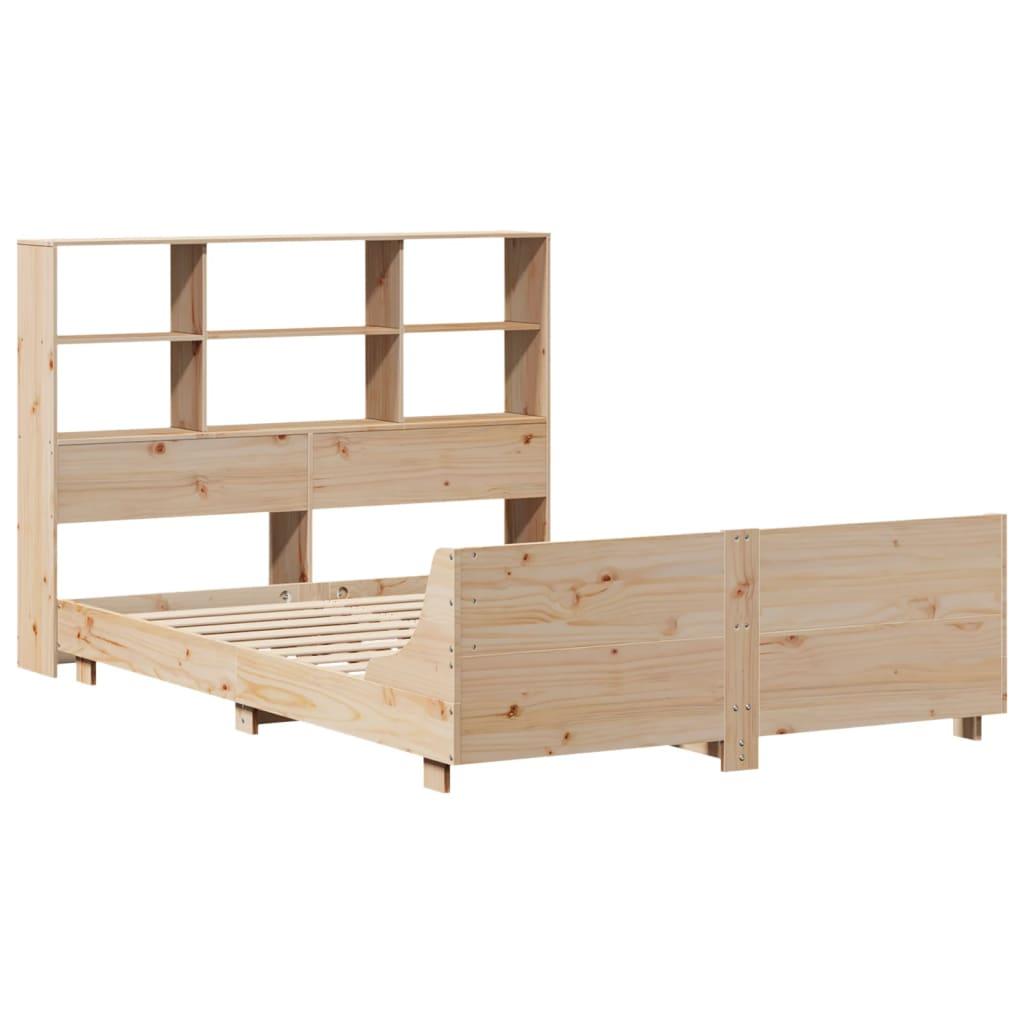 Sengeramme uden madras 150x200 cm massivt fyrretræ