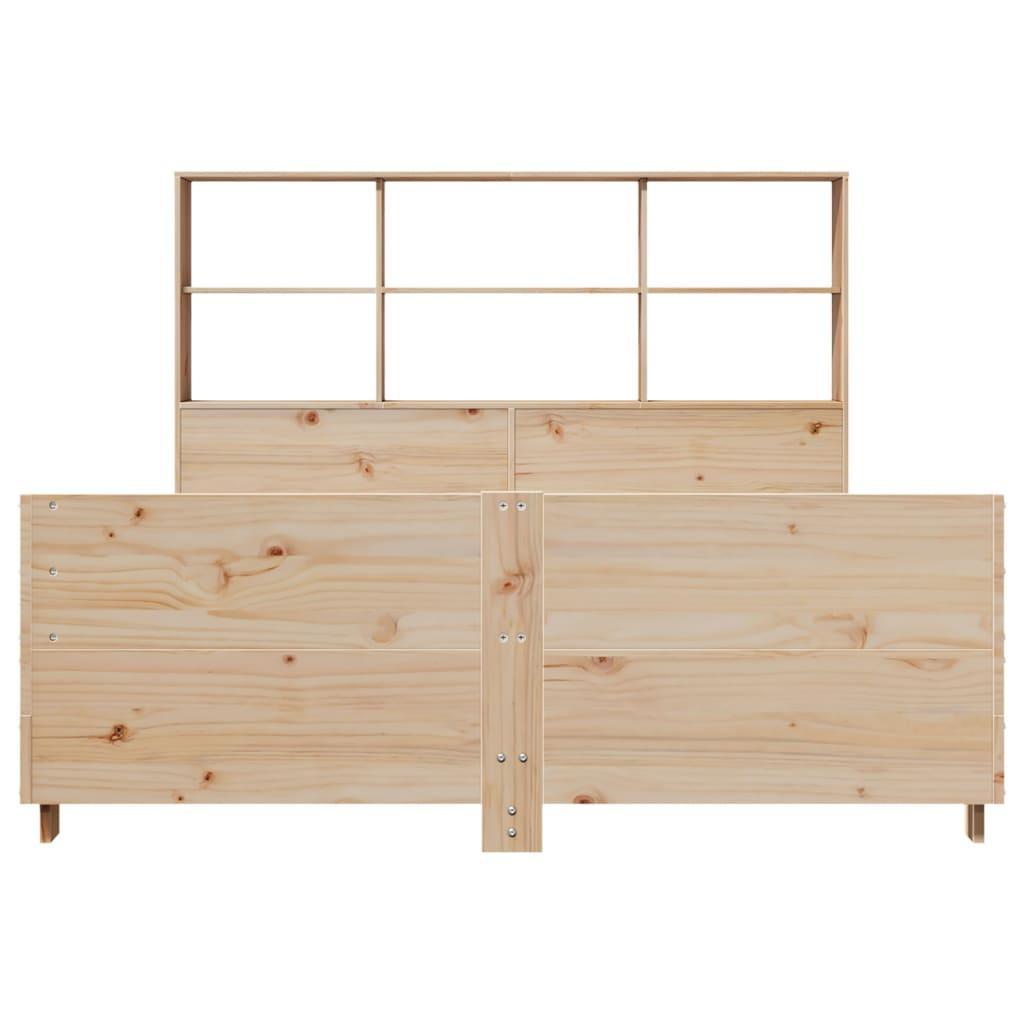 Sengeramme uden madras 150x200 cm massivt fyrretræ
