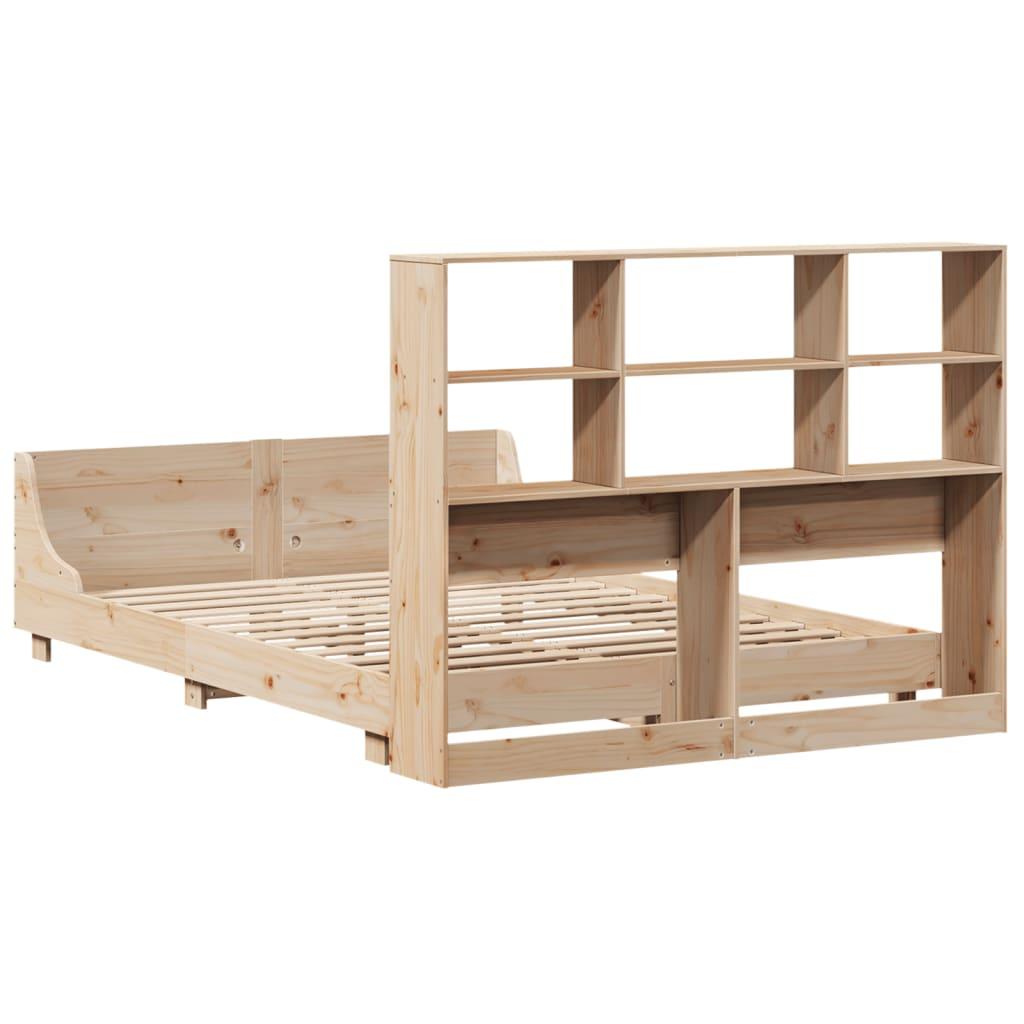 Sengeramme uden madras 150x200 cm massivt fyrretræ